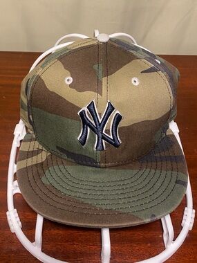 New York Yankees 59Fifty Logo New Era Camouflage Military Army  Pattern Sz 7 3/8